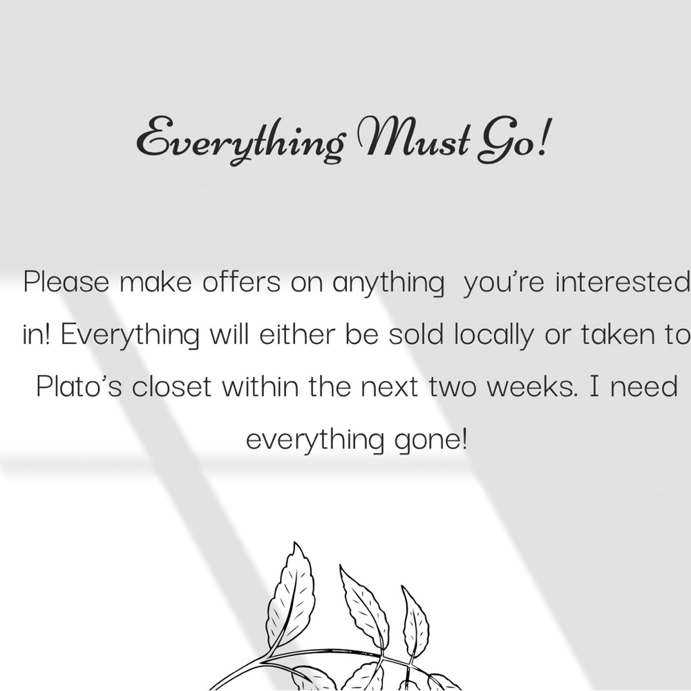 Everything Must Go!!